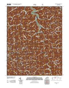 Creekville Kentucky Historical topographic map, 1:24000 scale, 7.5 X 7.5 Minute, Year 2011