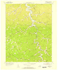 Creekville Kentucky Historical topographic map, 1:24000 scale, 7.5 X 7.5 Minute, Year 1954