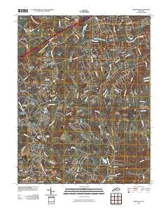 Crestwood Kentucky Historical topographic map, 1:24000 scale, 7.5 X 7.5 Minute, Year 2010