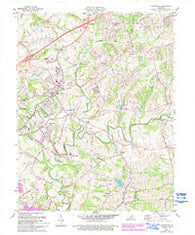 Crestwood Kentucky Historical topographic map, 1:24000 scale, 7.5 X 7.5 Minute, Year 1981