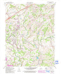 Crestwood Kentucky Historical topographic map, 1:24000 scale, 7.5 X 7.5 Minute, Year 1981