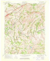 Crestwood Kentucky Historical topographic map, 1:24000 scale, 7.5 X 7.5 Minute, Year 1969