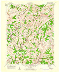 Crestwood Kentucky Historical topographic map, 1:24000 scale, 7.5 X 7.5 Minute, Year 1960