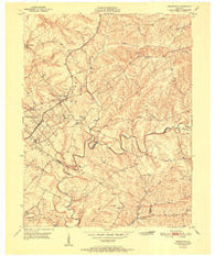 Crestwood Kentucky Historical topographic map, 1:24000 scale, 7.5 X 7.5 Minute, Year 1951