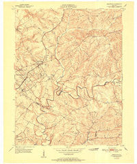 Crestwood Kentucky Historical topographic map, 1:24000 scale, 7.5 X 7.5 Minute, Year 1951