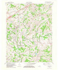 Crestwood Kentucky Historical topographic map, 1:24000 scale, 7.5 X 7.5 Minute, Year 1981