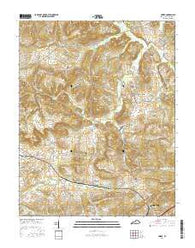 Crider Kentucky Current topographic map, 1:24000 scale, 7.5 X 7.5 Minute, Year 2016