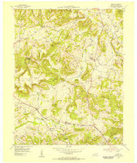 Crider Kentucky Historical topographic map, 1:24000 scale, 7.5 X 7.5 Minute, Year 1954