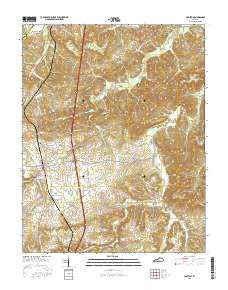 Crofton Kentucky Current topographic map, 1:24000 scale, 7.5 X 7.5 Minute, Year 2016
