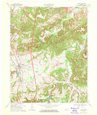 Crofton Kentucky Historical topographic map, 1:24000 scale, 7.5 X 7.5 Minute, Year 1969