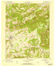 Crofton Kentucky Historical topographic map, 1:24000 scale, 7.5 X 7.5 Minute, Year 1952
