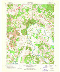 Cromwell Kentucky Historical topographic map, 1:24000 scale, 7.5 X 7.5 Minute, Year 1971