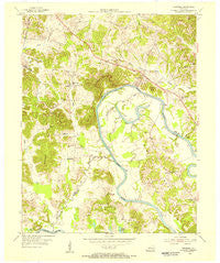 Cromwell Kentucky Historical topographic map, 1:24000 scale, 7.5 X 7.5 Minute, Year 1954