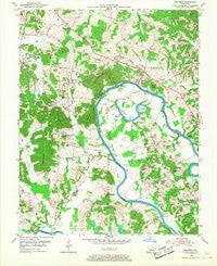 Cromwell Kentucky Historical topographic map, 1:24000 scale, 7.5 X 7.5 Minute, Year 1954