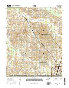 Crutchfield Kentucky Current topographic map, 1:24000 scale, 7.5 X 7.5 Minute, Year 2016