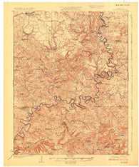 Cub Run Kentucky Historical topographic map, 1:62500 scale, 15 X 15 Minute, Year 1925