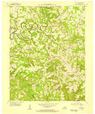 Cub Run Kentucky Historical topographic map, 1:24000 scale, 7.5 X 7.5 Minute, Year 1954