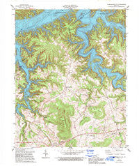 Cumberland City Kentucky Historical topographic map, 1:24000 scale, 7.5 X 7.5 Minute, Year 1978