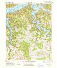 Cumberland City Kentucky Historical topographic map, 1:24000 scale, 7.5 X 7.5 Minute, Year 1978
