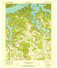 Cumberland City Kentucky Historical topographic map, 1:24000 scale, 7.5 X 7.5 Minute, Year 1954