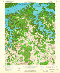 Cumberland City Kentucky Historical topographic map, 1:24000 scale, 7.5 X 7.5 Minute, Year 1954