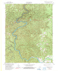 Cumberland Falls Kentucky Historical topographic map, 1:24000 scale, 7.5 X 7.5 Minute, Year 1979