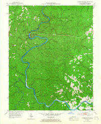 Cumberland Falls Kentucky Historical topographic map, 1:24000 scale, 7.5 X 7.5 Minute, Year 1952