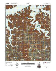 Cumberland City Kentucky Historical topographic map, 1:24000 scale, 7.5 X 7.5 Minute, Year 2010