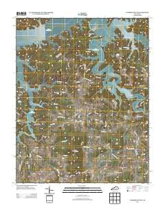 Cumberland City Kentucky Historical topographic map, 1:24000 scale, 7.5 X 7.5 Minute, Year 2013