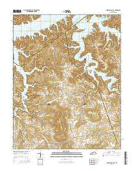 Cumberland City Kentucky Current topographic map, 1:24000 scale, 7.5 X 7.5 Minute, Year 2016