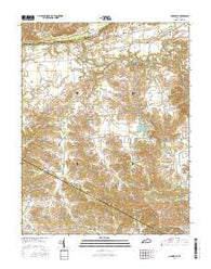 Curdsville Kentucky Current topographic map, 1:24000 scale, 7.5 X 7.5 Minute, Year 2016