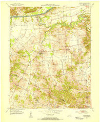 Curdsville Kentucky Historical topographic map, 1:24000 scale, 7.5 X 7.5 Minute, Year 1953