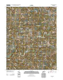Custer Kentucky Historical topographic map, 1:24000 scale, 7.5 X 7.5 Minute, Year 2013