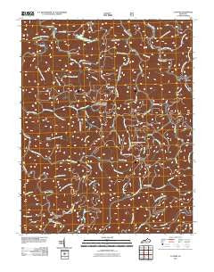 Cutshin Kentucky Historical topographic map, 1:24000 scale, 7.5 X 7.5 Minute, Year 2011