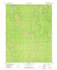 Cutshin Kentucky Historical topographic map, 1:24000 scale, 7.5 X 7.5 Minute, Year 1980