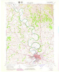 Cynthiana Kentucky Historical topographic map, 1:24000 scale, 7.5 X 7.5 Minute, Year 1961