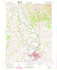 Cynthiana Kentucky Historical topographic map, 1:24000 scale, 7.5 X 7.5 Minute, Year 1961