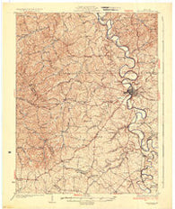 Cynthiana Kentucky Historical topographic map, 1:62500 scale, 15 X 15 Minute, Year 1934
