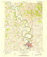Cynthiana Kentucky Historical topographic map, 1:24000 scale, 7.5 X 7.5 Minute, Year 1953