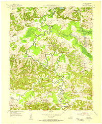 Dalton Kentucky Historical topographic map, 1:24000 scale, 7.5 X 7.5 Minute, Year 1954