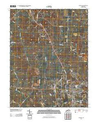Danville Kentucky Historical topographic map, 1:24000 scale, 7.5 X 7.5 Minute, Year 2010