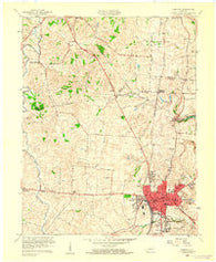 Danville Kentucky Historical topographic map, 1:24000 scale, 7.5 X 7.5 Minute, Year 1959