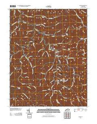 David Kentucky Historical topographic map, 1:24000 scale, 7.5 X 7.5 Minute, Year 2010