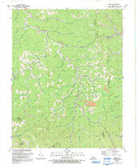 David Kentucky Historical topographic map, 1:24000 scale, 7.5 X 7.5 Minute, Year 1992