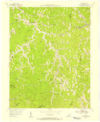 David Kentucky Historical topographic map, 1:24000 scale, 7.5 X 7.5 Minute, Year 1954