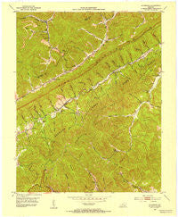 Davisburg Kentucky Historical topographic map, 1:24000 scale, 7.5 X 7.5 Minute, Year 1952