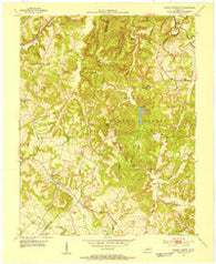 Dawson Springs SW Kentucky Historical topographic map, 1:24000 scale, 7.5 X 7.5 Minute, Year 1953