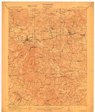 Dawson Springs Kentucky Historical topographic map, 1:62500 scale, 15 X 15 Minute, Year 1911