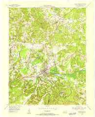 Dawson Springs Kentucky Historical topographic map, 1:24000 scale, 7.5 X 7.5 Minute, Year 1954