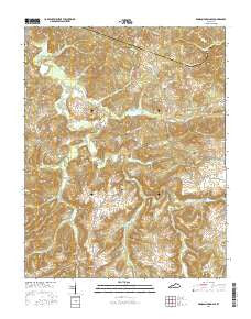 Dawson Springs SE Kentucky Current topographic map, 1:24000 scale, 7.5 X 7.5 Minute, Year 2016